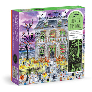 Cover image for 9780735386129 - Michael Storrings Haunted House 500 Piece Glow in the Dark Puzzle