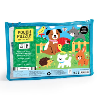 Cover image for 9780735386204 - Playful Pets 12 Piece Pouch Puzzle