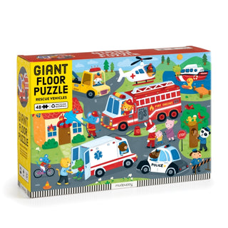 Supplemental image for 9780735386266 - Rescue Vehicles 48 Piece Giant Floor Puzzle