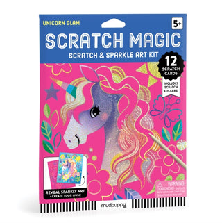 Supplemental image for 9780735386464 - Unicorn Glam Scratch & Sparkle Art Activity Kit