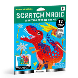 Cover image for 9780735386488 - Mighty Dinosaurs Scratch Magic: Scratch & Sparkle Art Kit