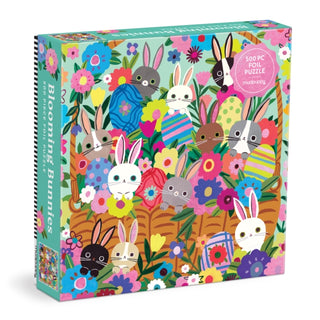 Supplemental image for 9780735387621 - Blooming Bunnies 500 Piece Foil Family Puzzle