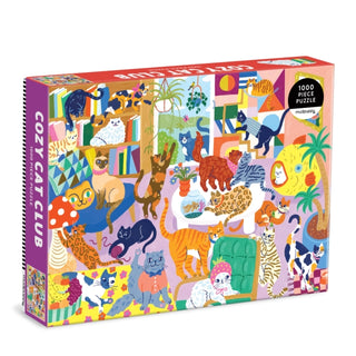Cover image for 9780735387683 - Cozy Cat Club 1000 Piece Family Puzzle