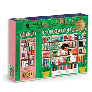 Cover image for 9780735388000 - Wisdom & Whimsy Bookshop 1000 Piece Foil Puzzle