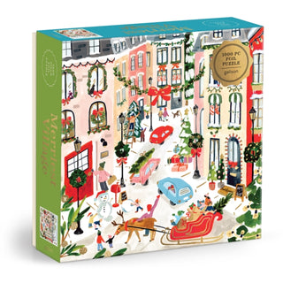 Cover image for 9780735389083 - Merriest Village 1000 Piece Foil Puzzle