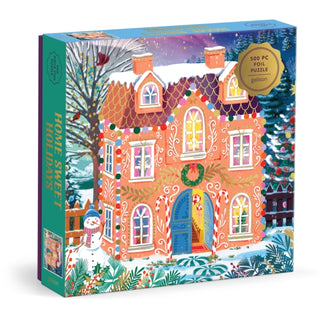 Cover image for 9780735389175 - Home Sweet Holidays 500 Piece Foil Puzzle