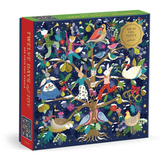 Cover image for 9780735389519 - Twelve Days of Joy 500 Piece Foil Puzzle