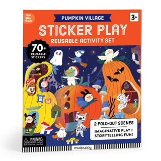 Cover image for 9780735389717 - Pumpkin Village Sticker Play Reusable Activity Set