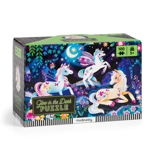 Cover image for 9780735390072 - Unicorn Dreams 100 Piece Glow in the Dark Puzzle
