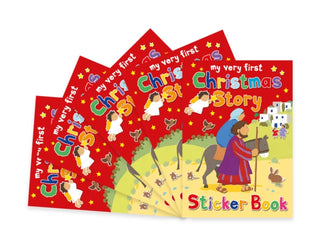 Cover image for 9780745979595 - Christmas Story Sticker Book