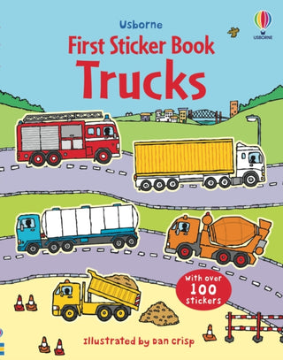 Cover image for 9780746089415 - First Sticker Book Trucks