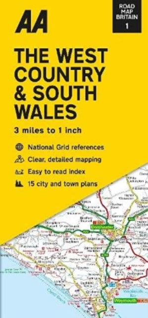 Cover image for 9780749582807 - Road Map The West Country & South Wales