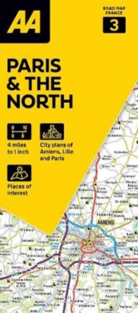 Supplemental image for 9780749583903 - AA Road Map Paris & The North