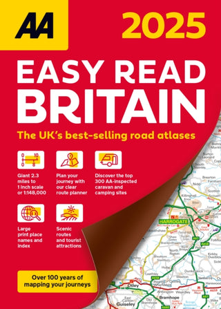 Cover image for 9780749583965 - AA Easy Read Atlas Britain 2025