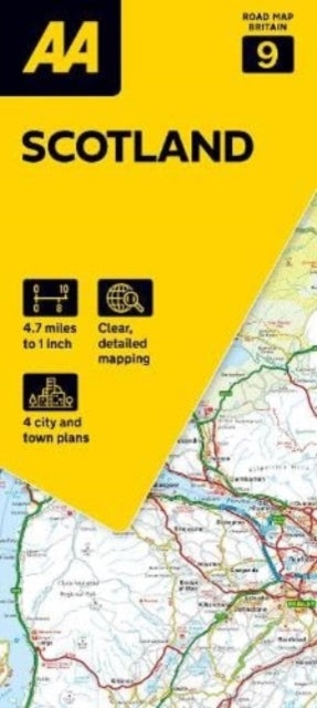 Cover image for 9780749584146 - AA Road Map Scotland