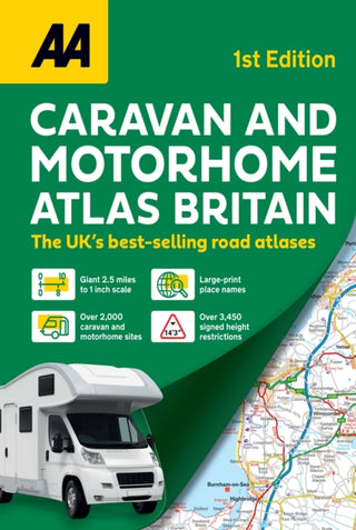 Cover image for 9780749584160 - AA Caravan & Motorhome Atlas