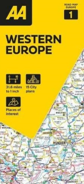 Supplemental image for 9780749584191 - AA Road Map Western Europe
