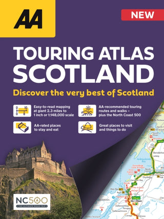 Cover image for 9780749584450 - AA Touring Atlas Scotland