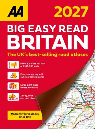 Cover image for 9780749584498 - AA Big Easy Read Atlas Britain 2027