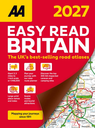 Cover image for 9780749584535 - AA Easy Read Atlas Britain 2027