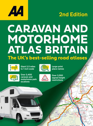 Cover image for 9780749584597 - AA Caravan & Motorhome Atlas Britain