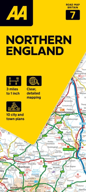 Cover image for 9780749584702 - AA Road Map Northern England