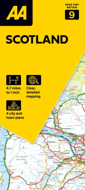 Cover image for 9780749584726 - AA Road Map Scotland