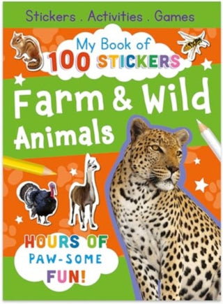 Cover image for 9780755487295 - My Book of 100 Stickers: Farm & Wild Animals