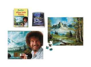 Cover image for 9780762468775 - Bob Ross: Happy Little Puzzles