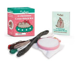 Cover image for 9780762485000 - Pusheen: A Christmas Cross-Stitch Kit