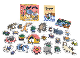 Supplemental image for 9780762486472 - Cat Cafe Magnet Set