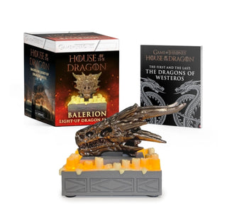 Cover image for 9780762487264 - House of the Dragon: Balerion Light-Up Dragon Skull