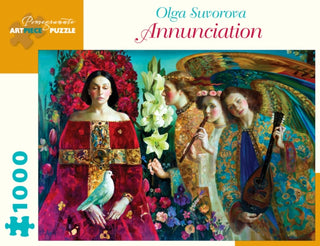 Cover image for 9780764982095 - Olga Suvorova Annunciation 1000-Piece Jigsaw Puzzle