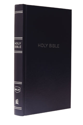 Cover image for 9780785215943 - NKJV, Pew Bible, Hardcover, Blue, Red Letter, Comfort Print