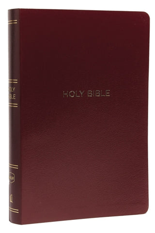 Cover image for 9780785217718 - NKJV Holy Bible, Giant Print Center-Column Reference Bible, Burgundy Leather-look, 72,000+ Cross References, Red Letter, Comfort Print: New King James Version