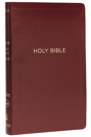 Cover image for 9780785217831 - NKJV, Thinline Reference Bible, Leather-Look, Burgundy, Red Letter, Comfort Print