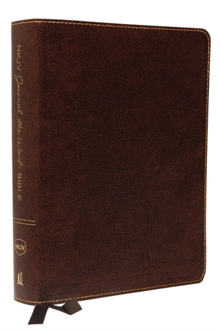 Supplemental image for 9780785218494 - NKJV, Journal the Word Bible: Reflect, Journal or Create Art Next to Your Favorite Verses (Bonded Leather, Brown, Red Letter, Comfort Print)