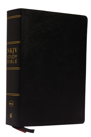 Cover image for 9780785220480 - NKJV Study Bible, Premium Bonded Leather, Black, Comfort Print