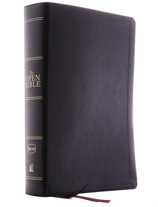 Supplemental image for 9780785222361 - The NKJV, Open Bible, Black Leathersoft, Red Letter, Comfort Print