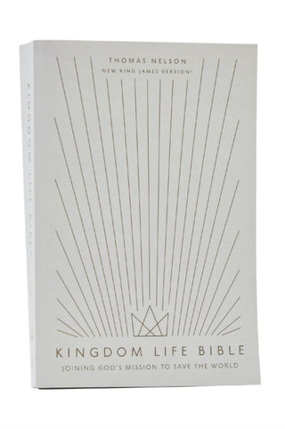 Cover image for 9780785222415 - Kingdom Life Bible: Joining God's Mission to Save the World (NKJV, Softcover, Red Letter, Comfort Print)