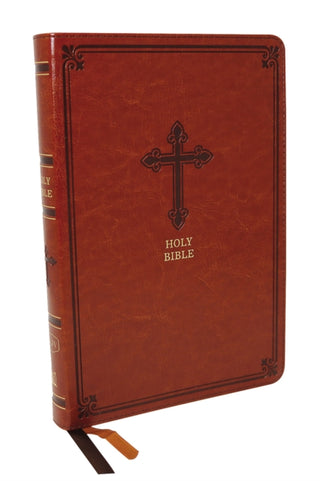 Cover image for 9780785226000 - KJV Holy Bible: Thinline, Brown Leathersoft, Red Letter, Comfort Print: King James Version