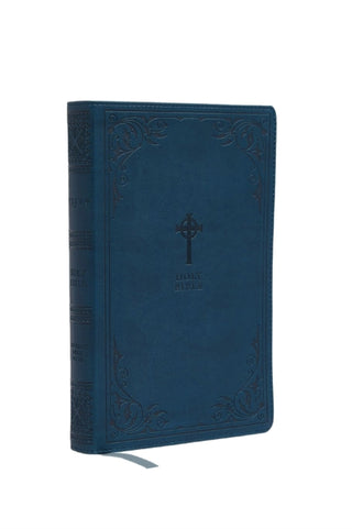 Cover image for 9780785230410 - NRSV Catholic Edition Gift Bible, Teal Leathersoft (Comfort Print, Holy Bible, Complete Catholic Bible, NRSV CE)