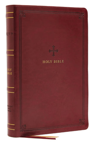 Supplemental image for 9780785230533 - NRSV, Catholic Bible, Standard Personal Size, Leathersoft, Red, Comfort Print