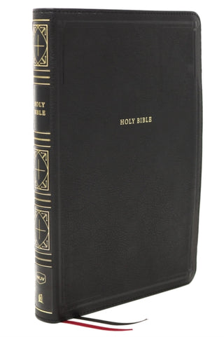 Cover image for 9780785231714 - NKJV Holy Bible, Giant Print Thinline Bible, Black Leathersoft, Red Letter, Comfort Print: New King James Version