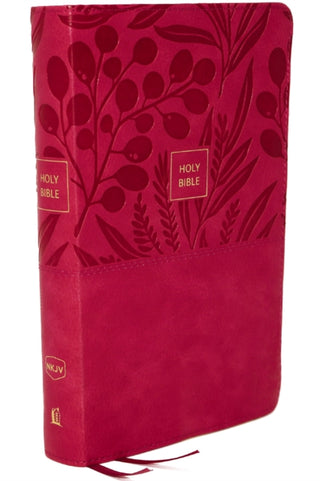 Supplemental image for 9780785233688 - NKJV, End-of-Verse Reference Bible, Personal Size Large Print, Leathersoft, Pink, Thumb Indexed, Red Letter, Comfort Print