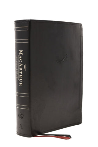 Cover image for 9780785235514 - ESV, MacArthur Study Bible, Black Leathersoft