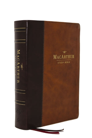 Cover image for 9780785235521 - ESV, MacArthur Study Bible, Brown Leathersoft