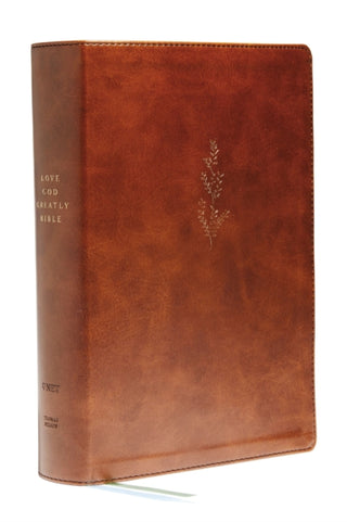 Cover image for 9780785238867 - Young Women Love God Greatly Bible: A SOAP Method Study Bible (NET, Brown Leathersoft, Comfort Print)