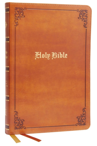 Cover image for 9780785241928 - KJV Holy Bible: Large Print Thinline, Tan Leathersoft, Red Letter, Comfort Print: King James Version