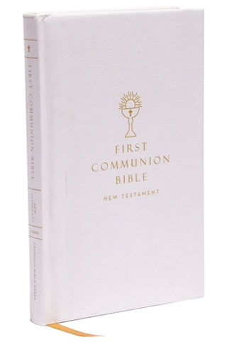 Cover image for 9780785253228 - NABRE, New American Bible, Revised Edition, Catholic Bible, First Communion Bible: New Testament, Hardcover, White